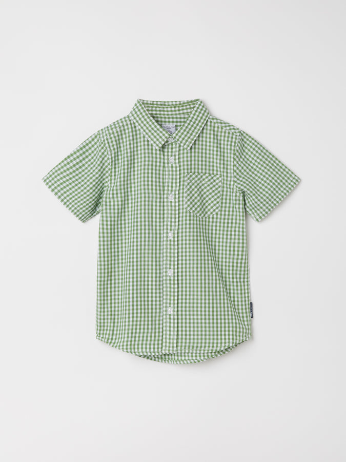 Organic Checked Kids Shirt from the Polarn O. Pyret kidswear collection. The best ethical kids clothes