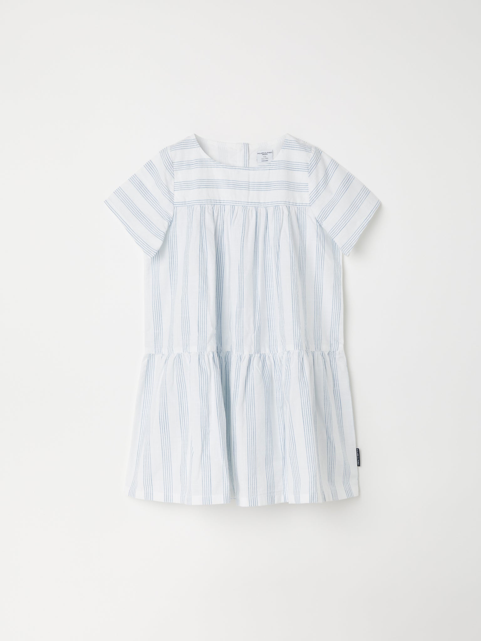 Blue Striped Woven Kids Dress from the Polarn O. Pyret kidswear collection. The best ethical kids clothes