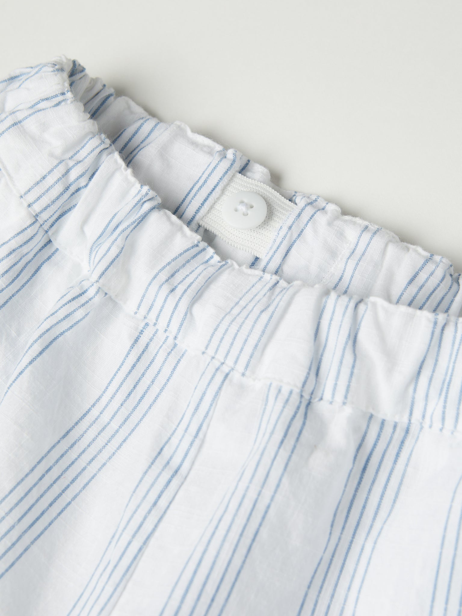 Striped Wide Leg Kids Trousers from the Polarn O. Pyret kidswear collection. Nordic kids clothes made from sustainable sources.