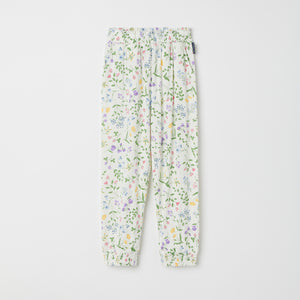 Ditsy Floral Kids Jersey Joggers from the Polarn O. Pyret kidswear collection. The best ethical kids clothes