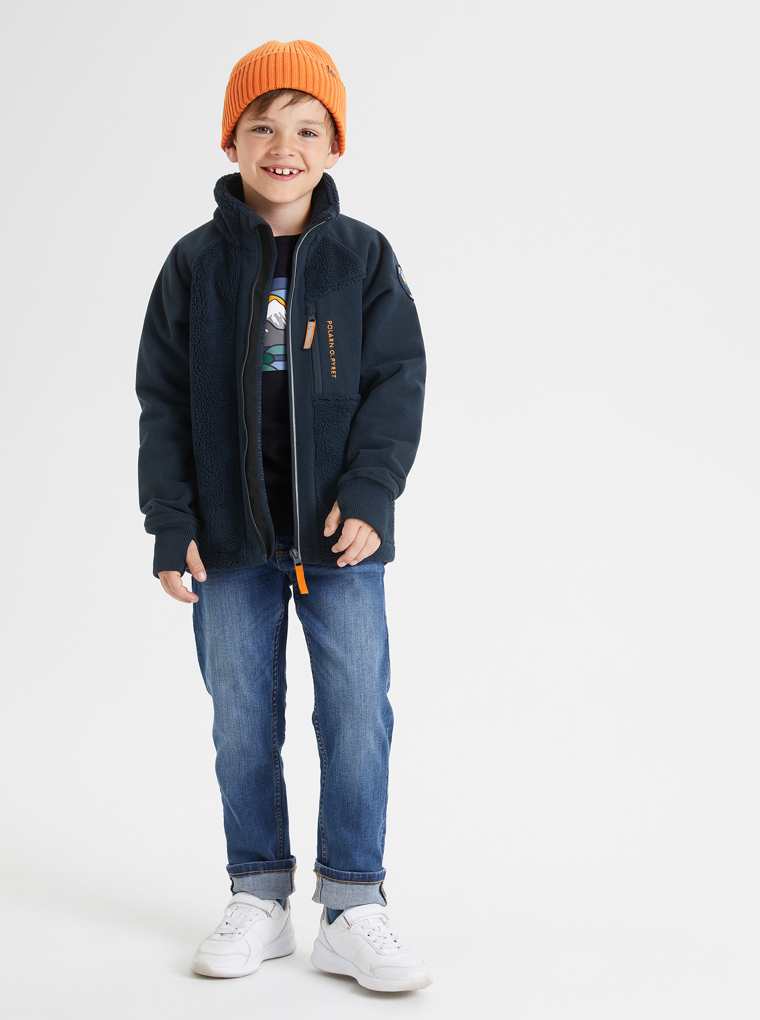 Waterproof Hybrid Kids Fleece Jacket