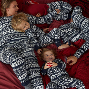 Nordic Reindeer Baby Sleepsuit