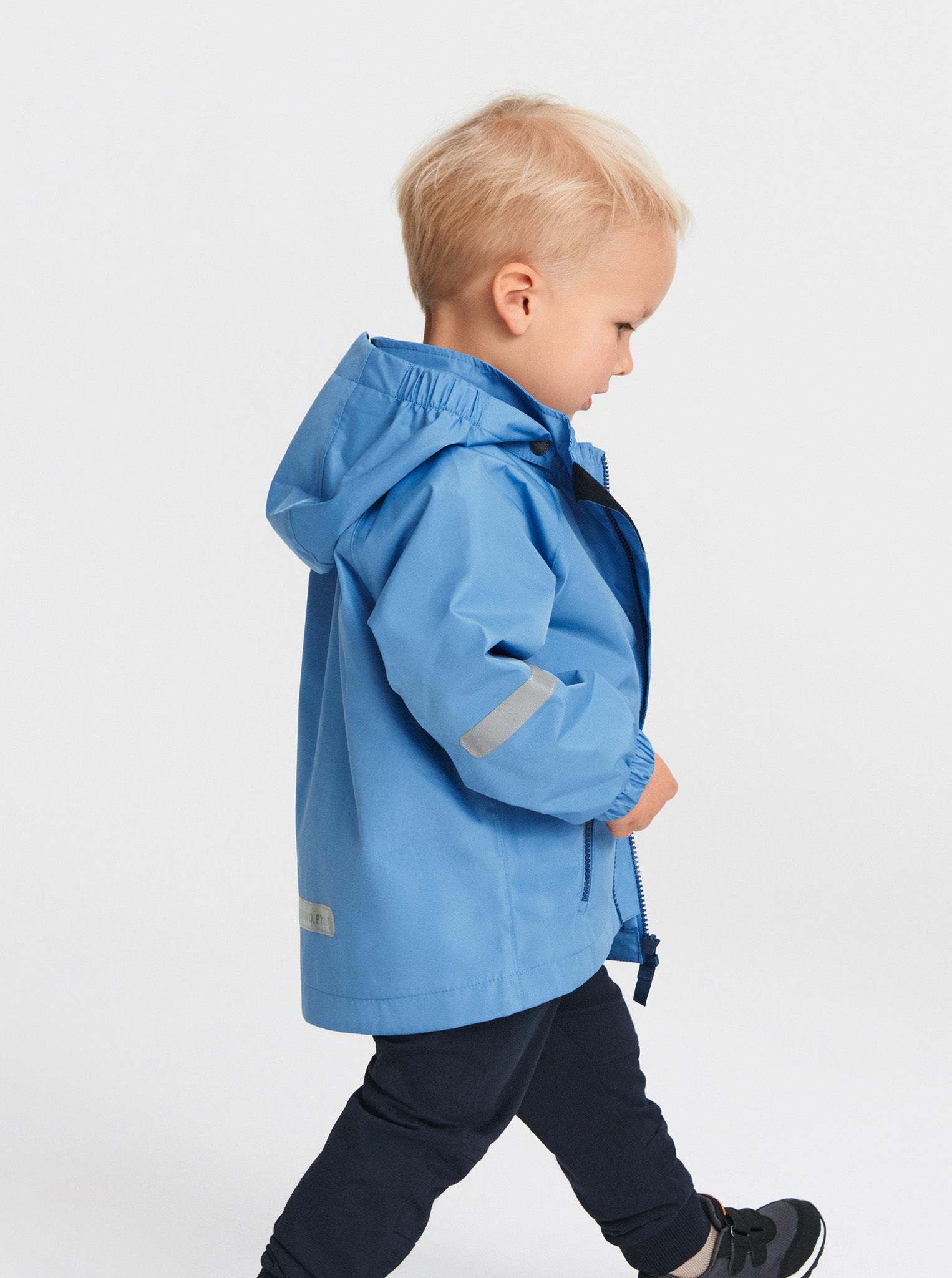 Blue Lightweight Kids Waterproof Coat | Polarn O. Pyret UK