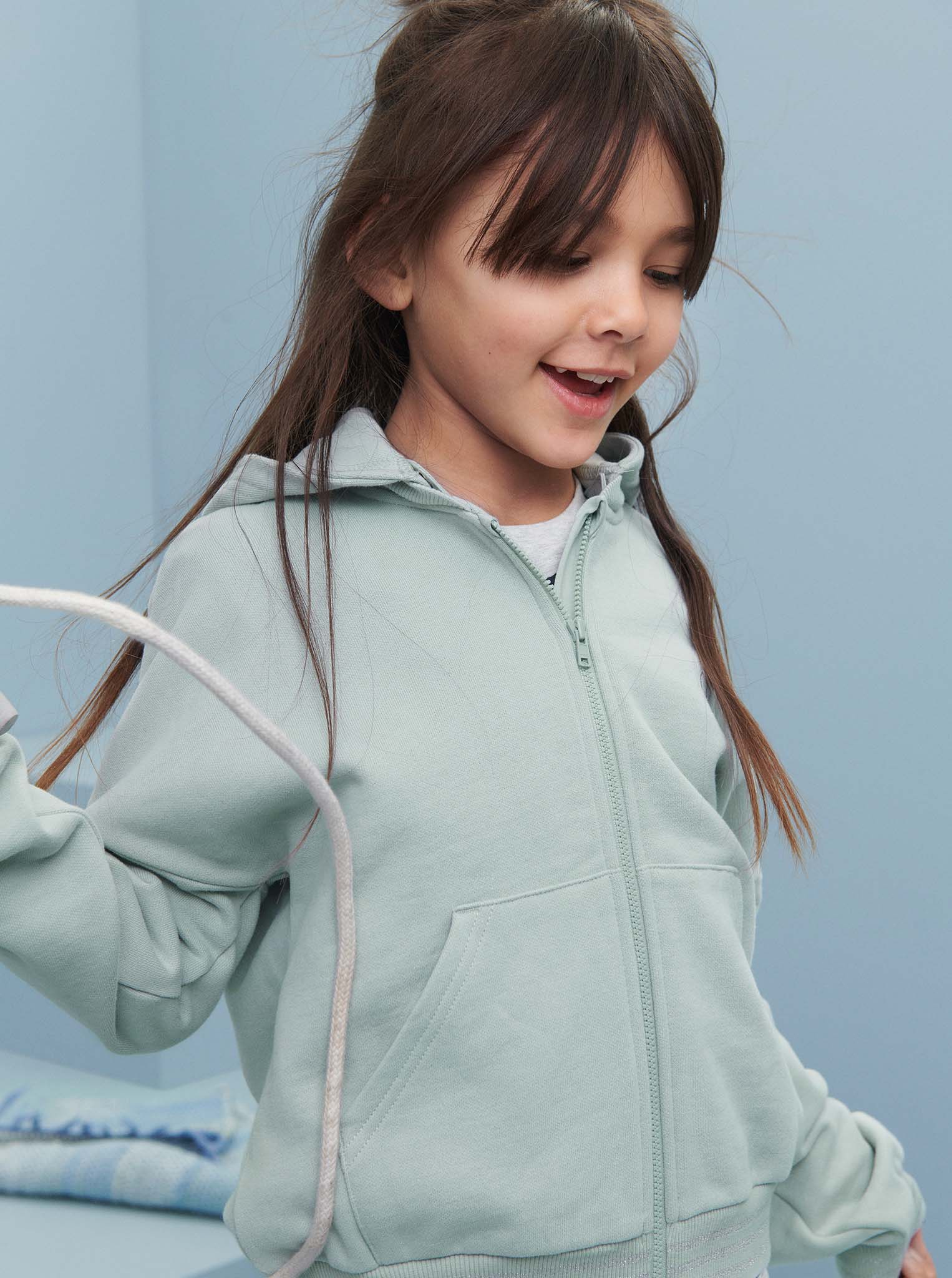 Embroidered Heart Kids Hoodie