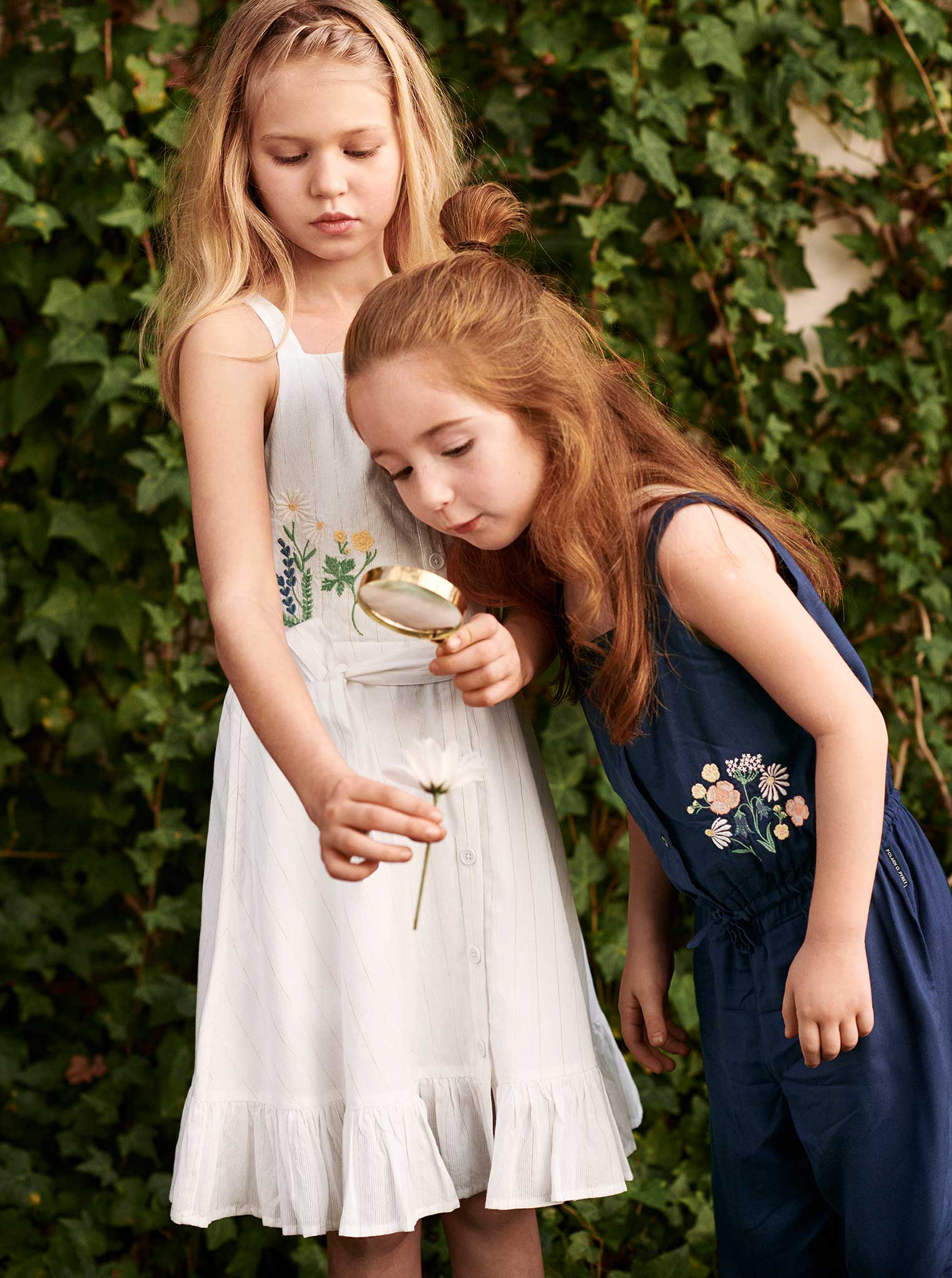 Flower Embroidered Kids Dress