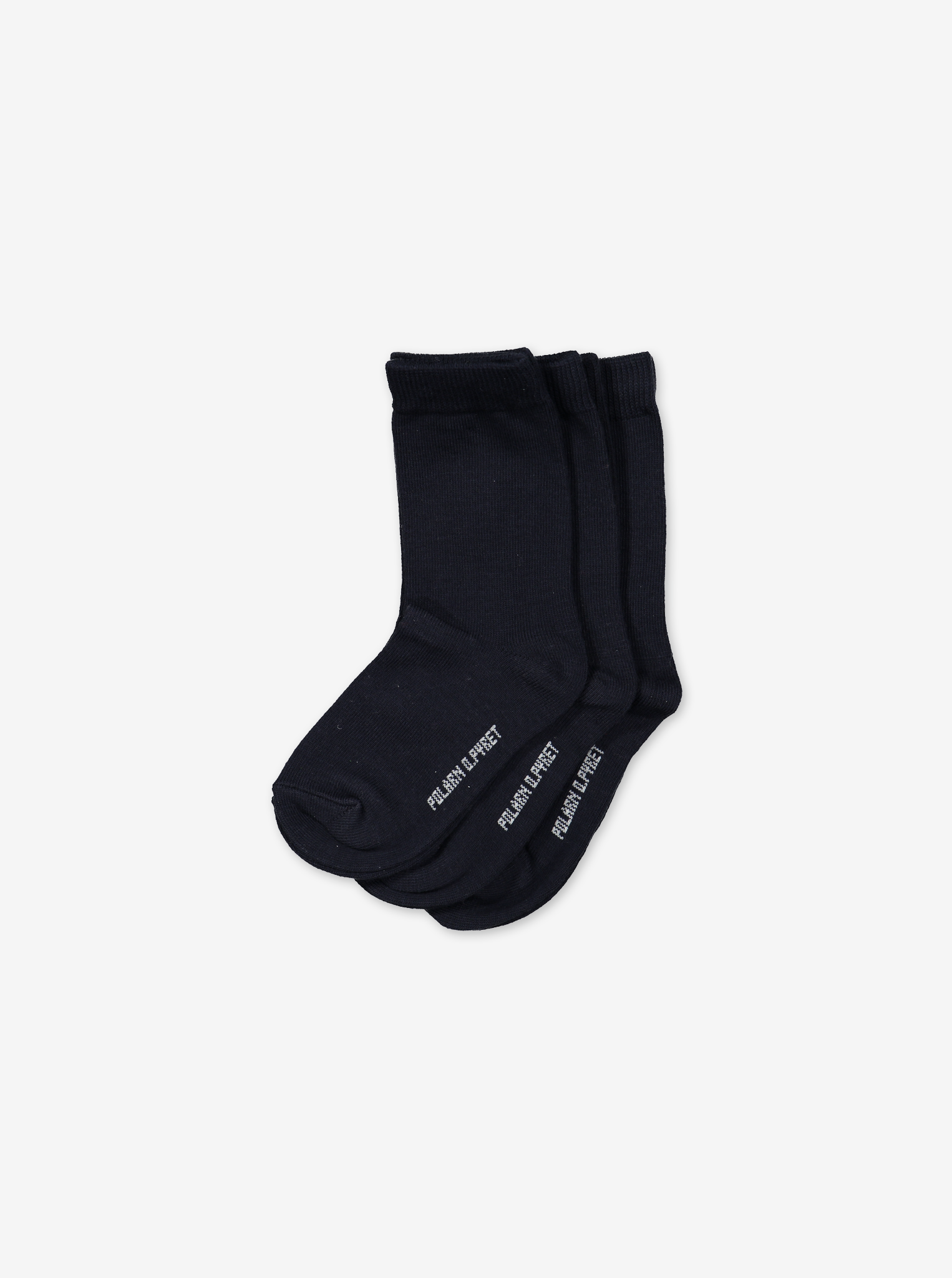3 Pack Kids Socks Black Unisex 2-12y | Polarn O. Pyret UK