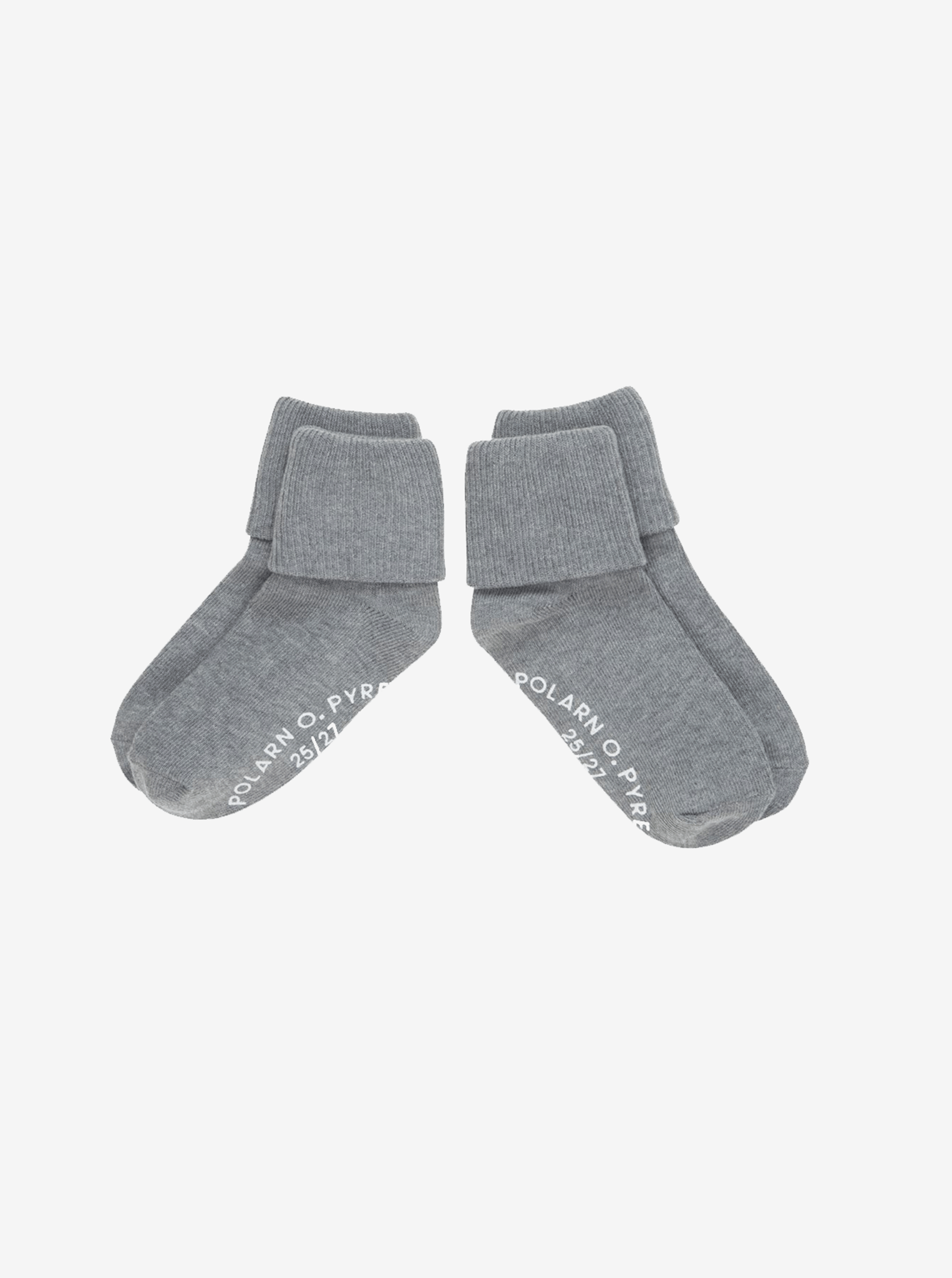 comfortable baby socks grey, antislip, organic cotton quality polarn o. pyret