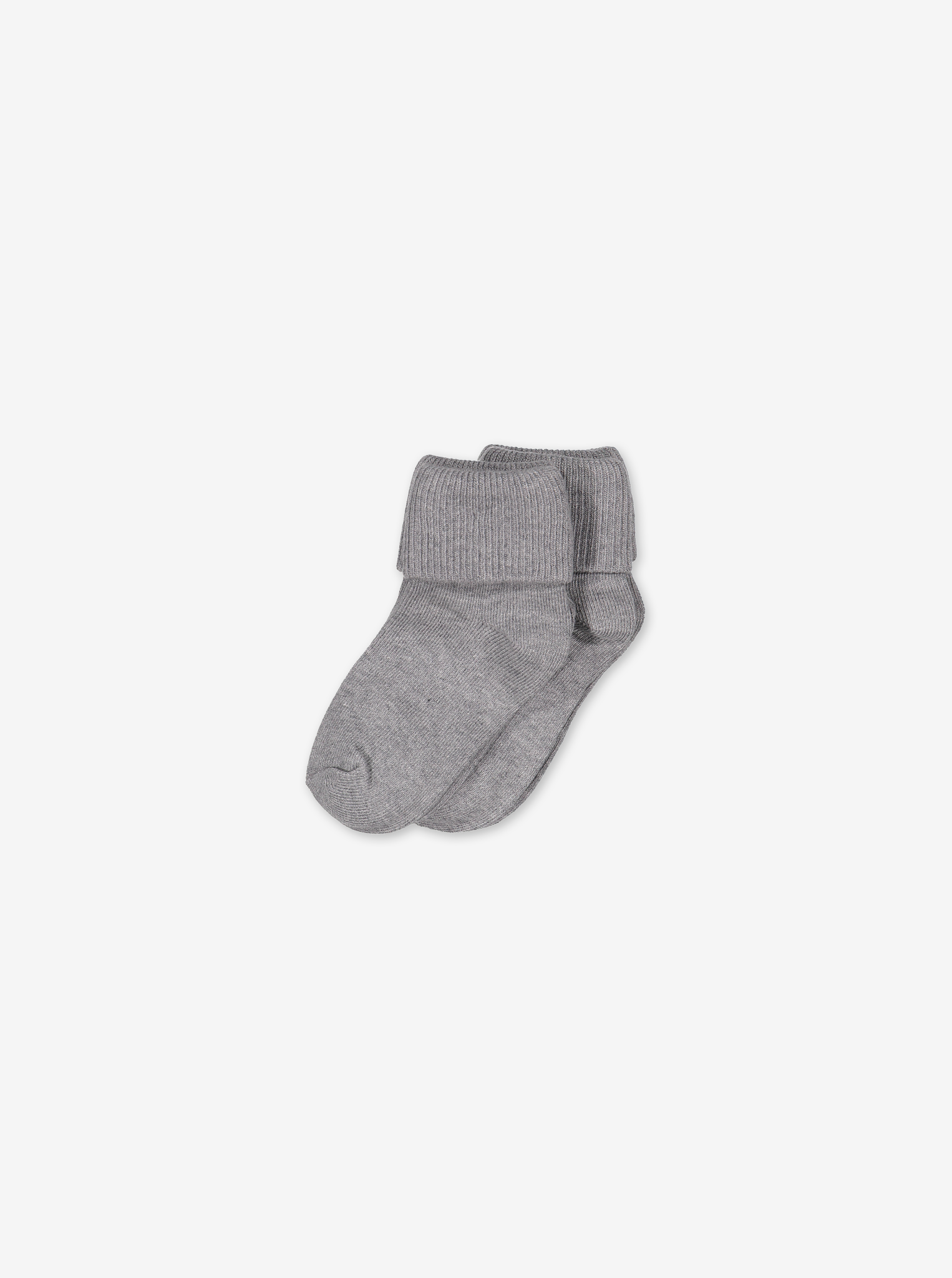 Socks In Pack Of 2 Grey Unisex 0-4m