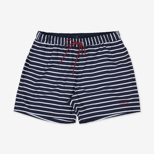 Striped Adult Swim ShortsNavyAdultS -L