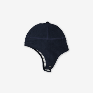 Wind Fleece Baby Hat---Navy---Unisex---1-12m