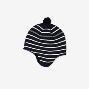 merino wool kids bobble hat, warm and windproof, ethical, polarn o. pyret quality