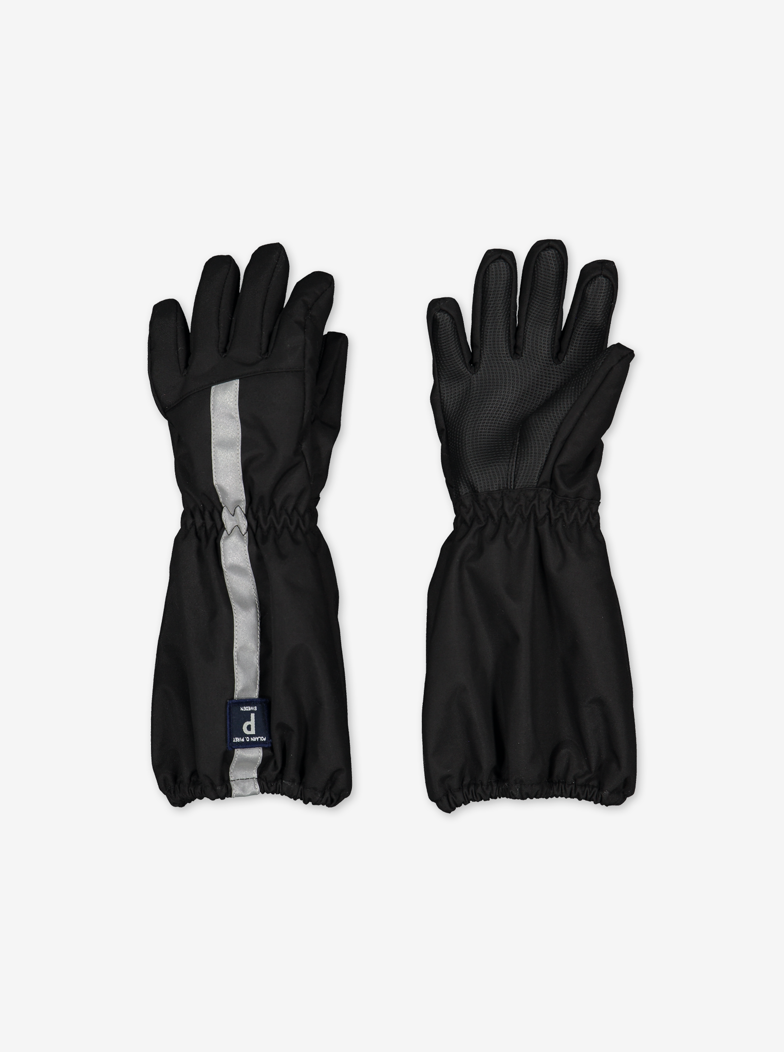 Kids Padded Winter Gloves Black Unisex 2-12y