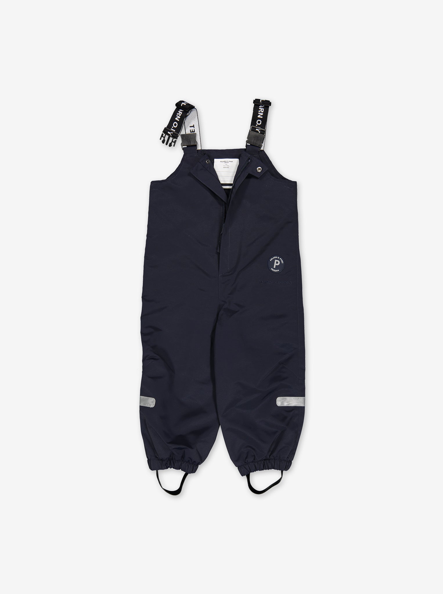 Baby waterproof black dungarees, ethical waterproof warm and comfortably high quality