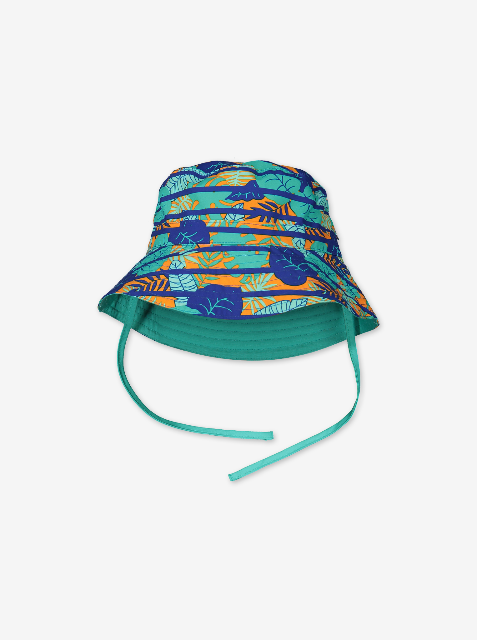 Reversible sun hat with UV protection-Unisex-9m-9y-Blue