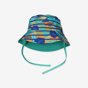 Reversible sun hat with UV protection-Unisex-9m-9y-Blue