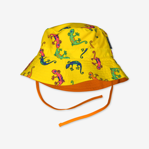 Reversible sun hat with UV protection-Unisex-9m-9y-Yellow