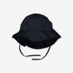 unisex baby navy sun cap, upf 50 protection,machine washable organic cotton, polarn o. pyret quality