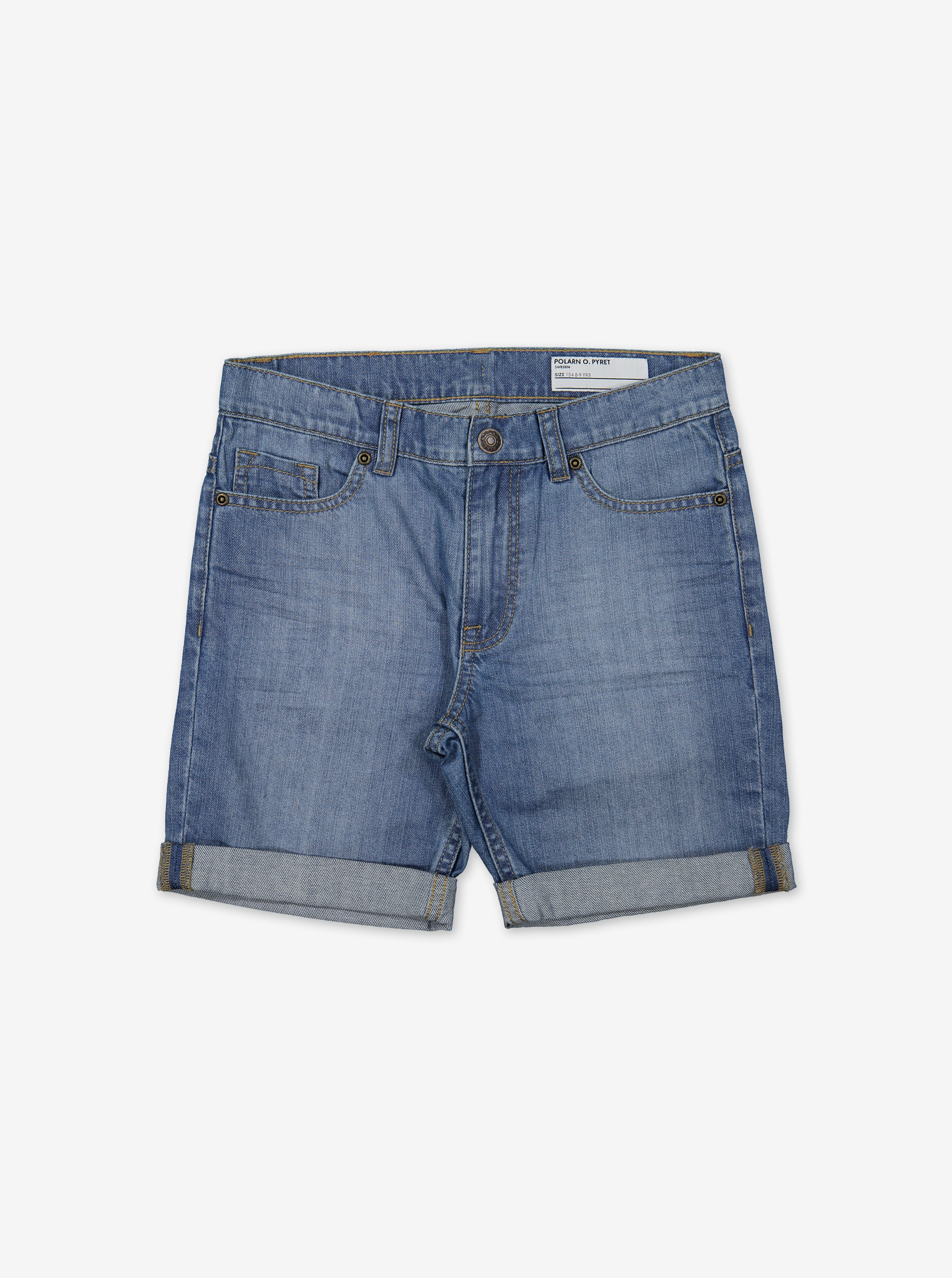 Denim Kids Shorts-Unisex-6-12y-Blue