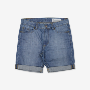 Denim Kids Shorts-Unisex-6-12y-Blue