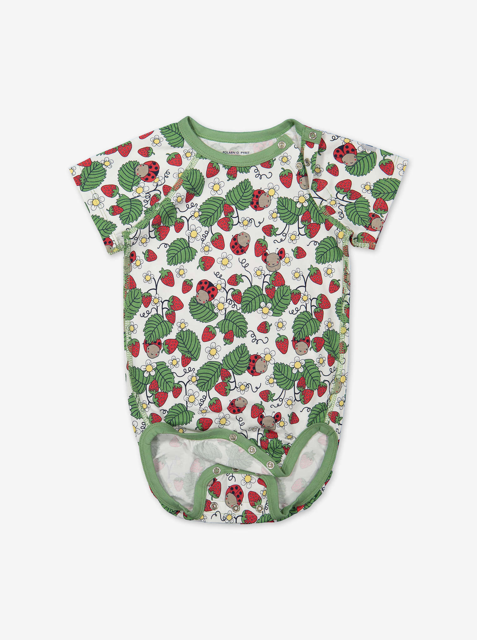 Summer Strawberry Baby Bodysuit-Girl-6-12m-White