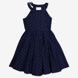 Spotted twirl dress-Girl-1-12y-Blue