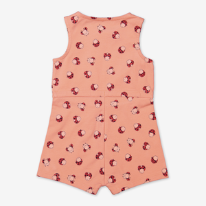 Playsuit with print for baby-Girl-0-1y-Pink