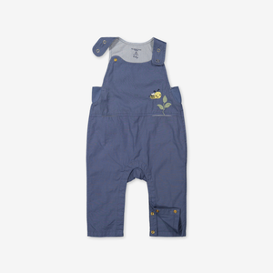 Jumpsuit with embroidery for baby-Unisex-0-1y-Blue