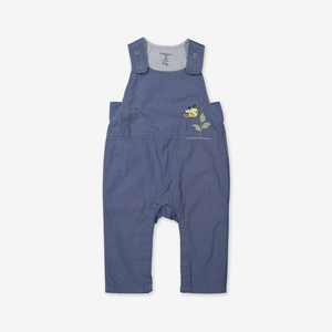 Jumpsuit with embroidery for baby-Unisex-0-1y-Blue