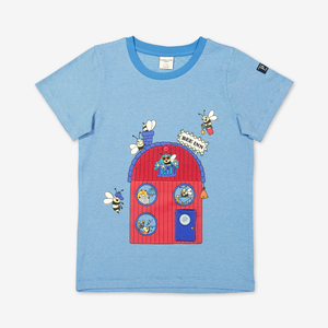 Bee Hotel Kids T-Shirt-Boy-1-6y-Turquoise
