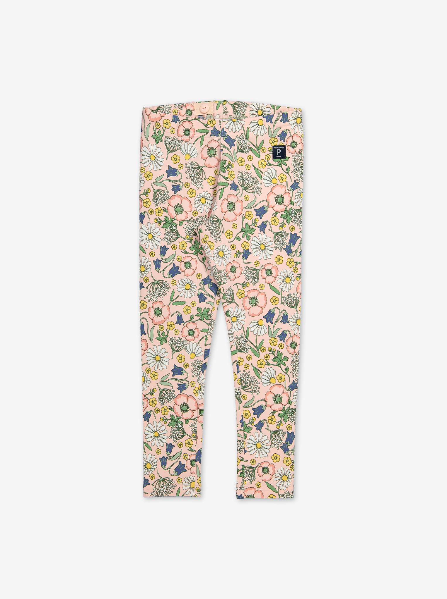 Scandi Floral Leggings-Girl-1-6y-Pink
