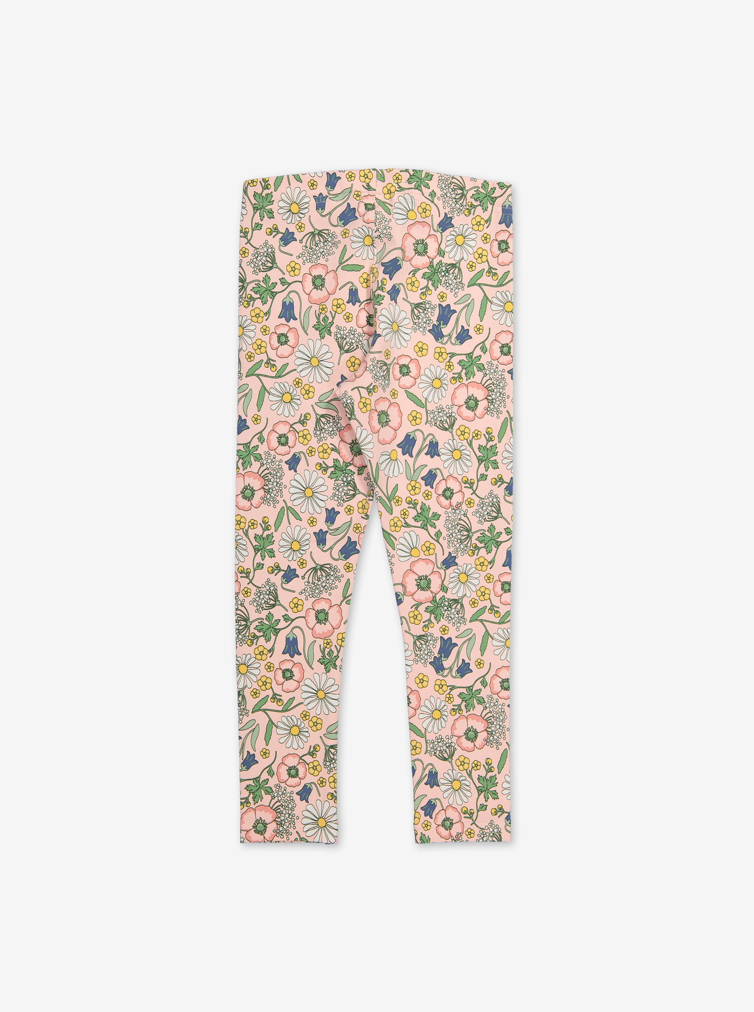 Scandi Floral Leggings-Girl-1-6y-Pink
