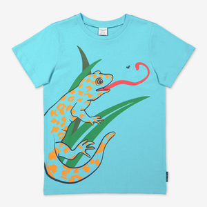 Organic Kids T-Shirt-Boy-6-12y-Turquoise