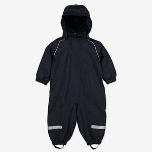 Warm quality Waterproof Shell Fleece Lined Baby Overall-6m-2y-Navy-Boy, comfortable