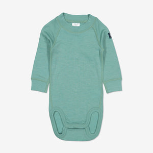 Thermal Merino Baby Bodysuit-0-2y-Blue-Boy