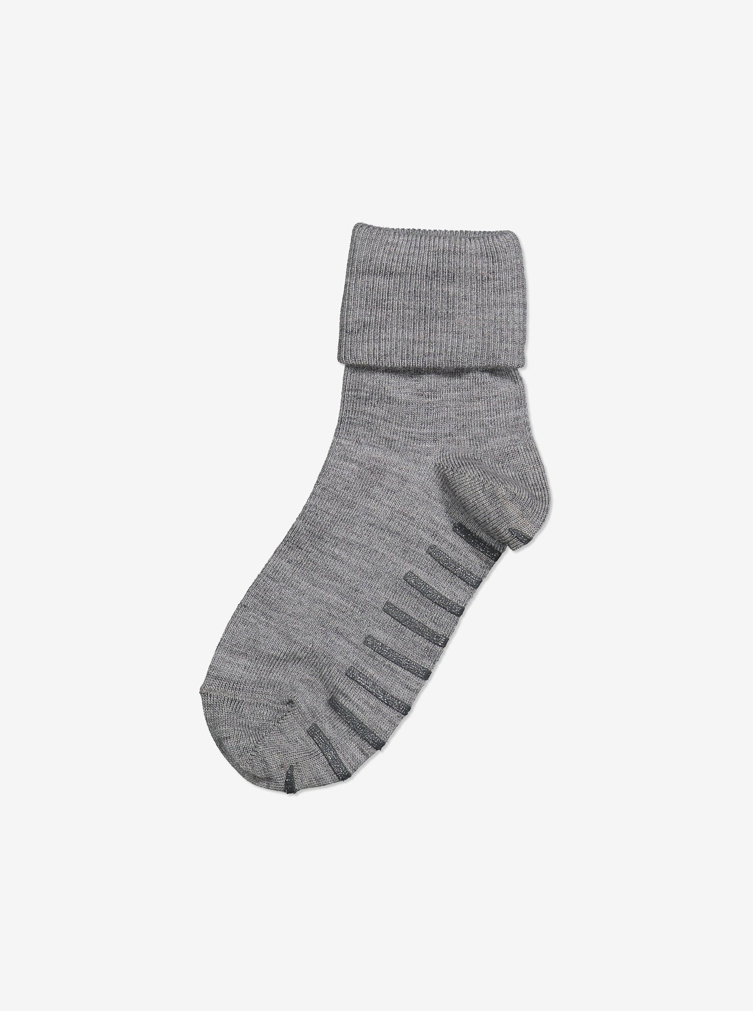 Merino Antislip Kids Socks grey, comfortable and warm, polarn o. pyret ethical