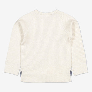 Ribbed Baby Top-Unisex-6m-1y-White