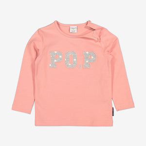 PO.P Applique Kids Top-Girl-1-6y-Pink