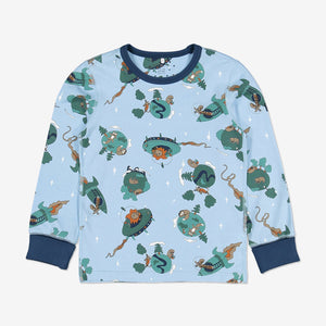 Space Print Kids Pyjamas-Unisex-1-12y-Blue