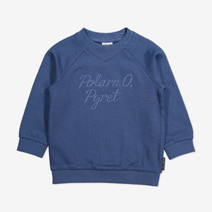 Embroidered Kids Sweatshirt-Unisex-1-6y-Blue