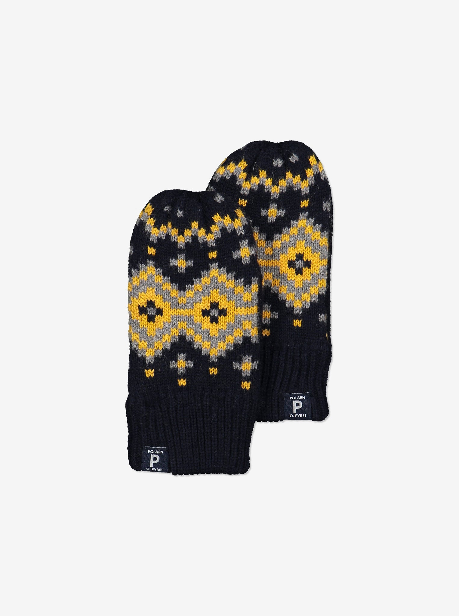 Nordic Wool Kids Gloves-6m-9y-Navy-Boy