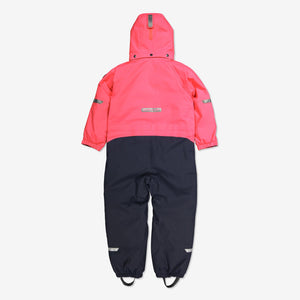 Padded Winter Kids Overall-1-6y-Pink-Girl