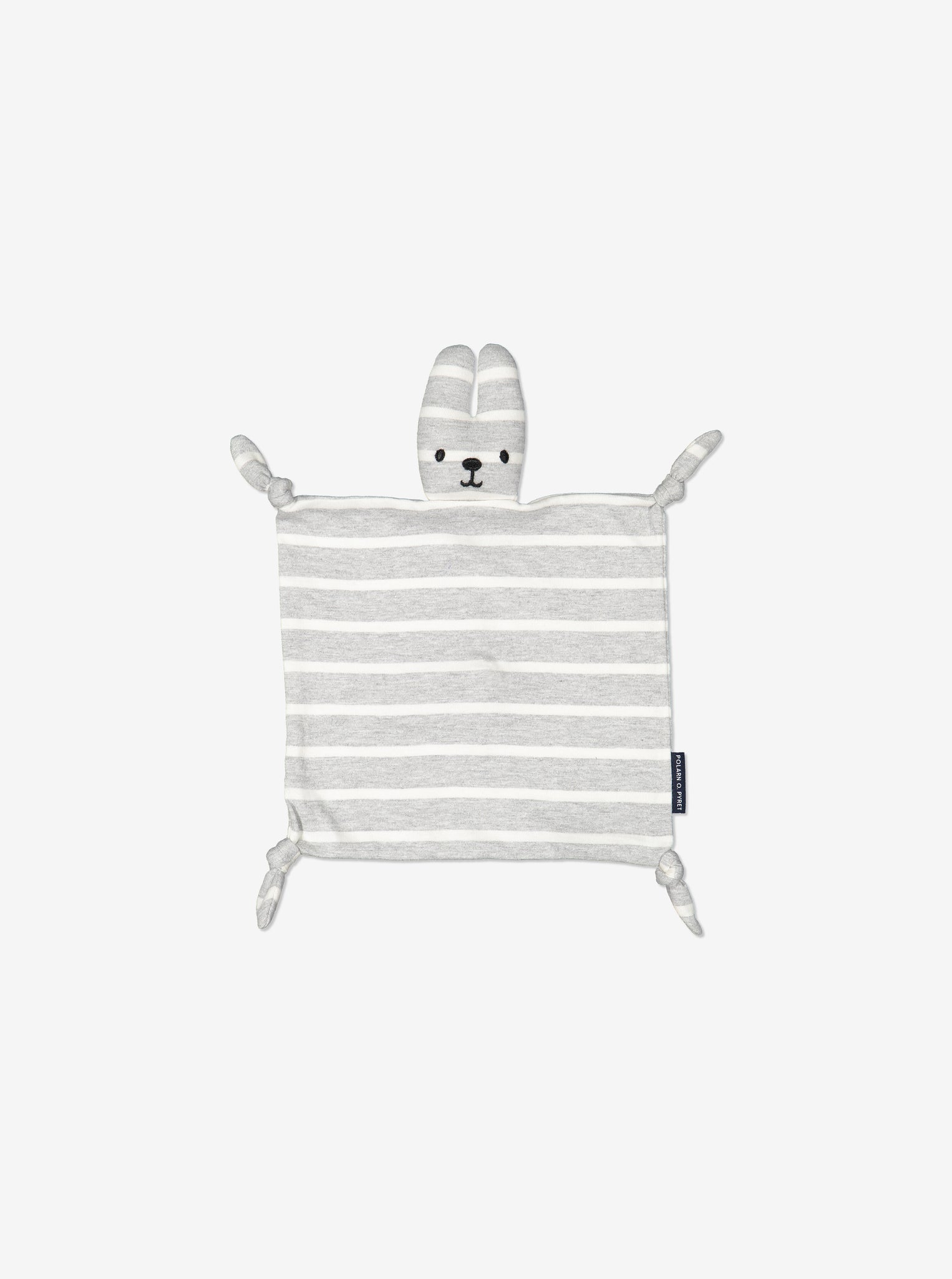 child's bunny comforter grey, ethical organic cotton, polarn o. pyret quality