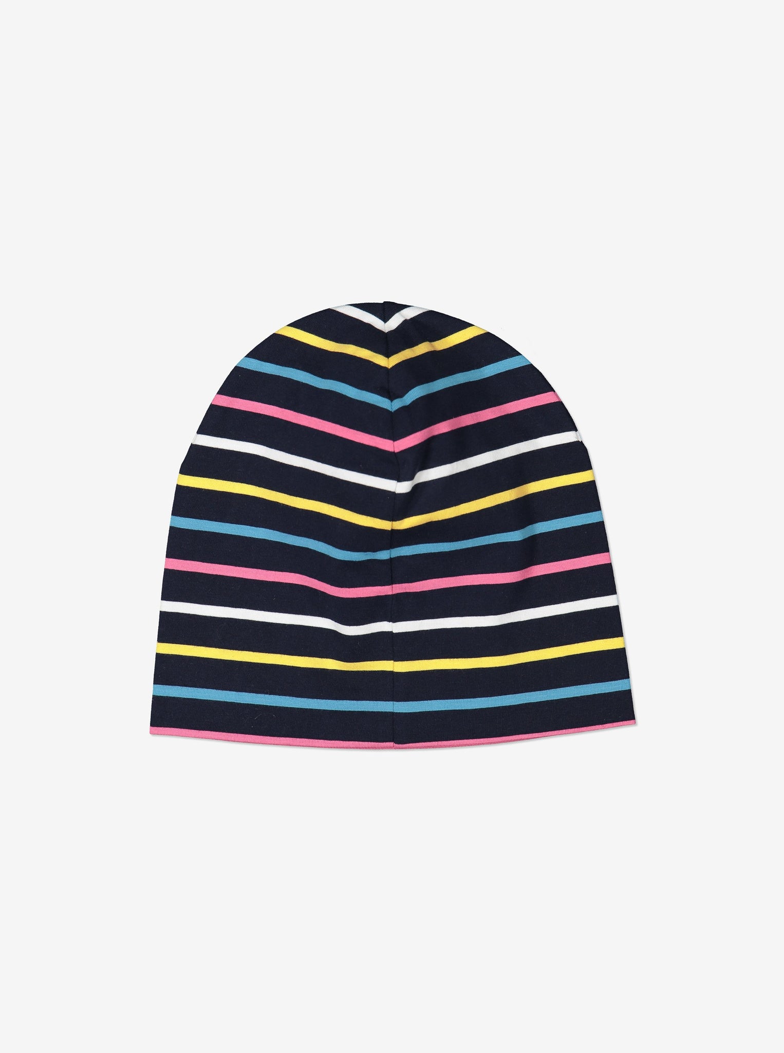 Striped Kids Navy Beanie Hat