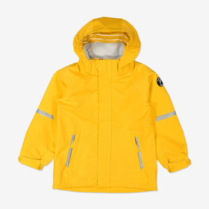 Kids Yellow Waterproof Shell Jacket