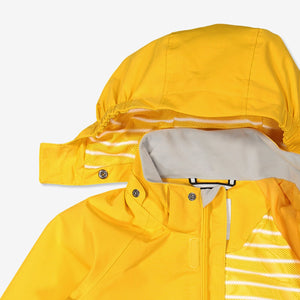 Kids Yellow Waterproof Shell Jacket