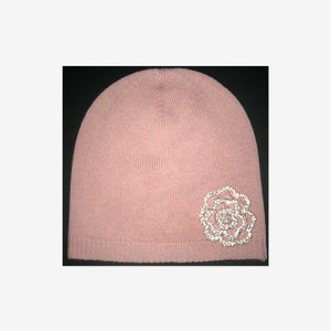Pink Kids Wool Beanie Hat