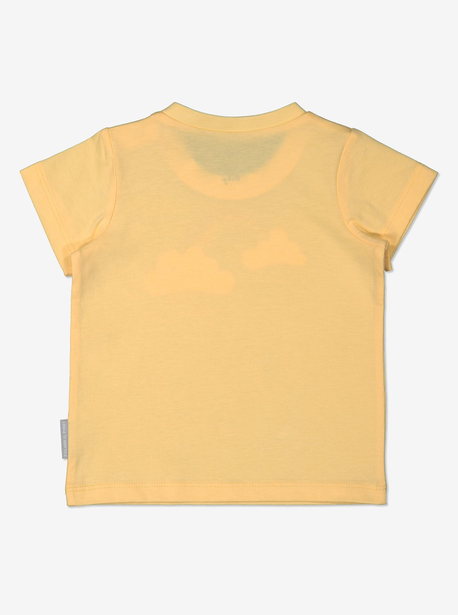 Unisex Yellow GOTS Organic Rainbow Print T-Shirt