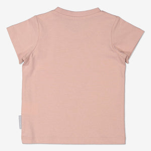 Girl Purple GOTS Organic Mouse Print T-Shirt