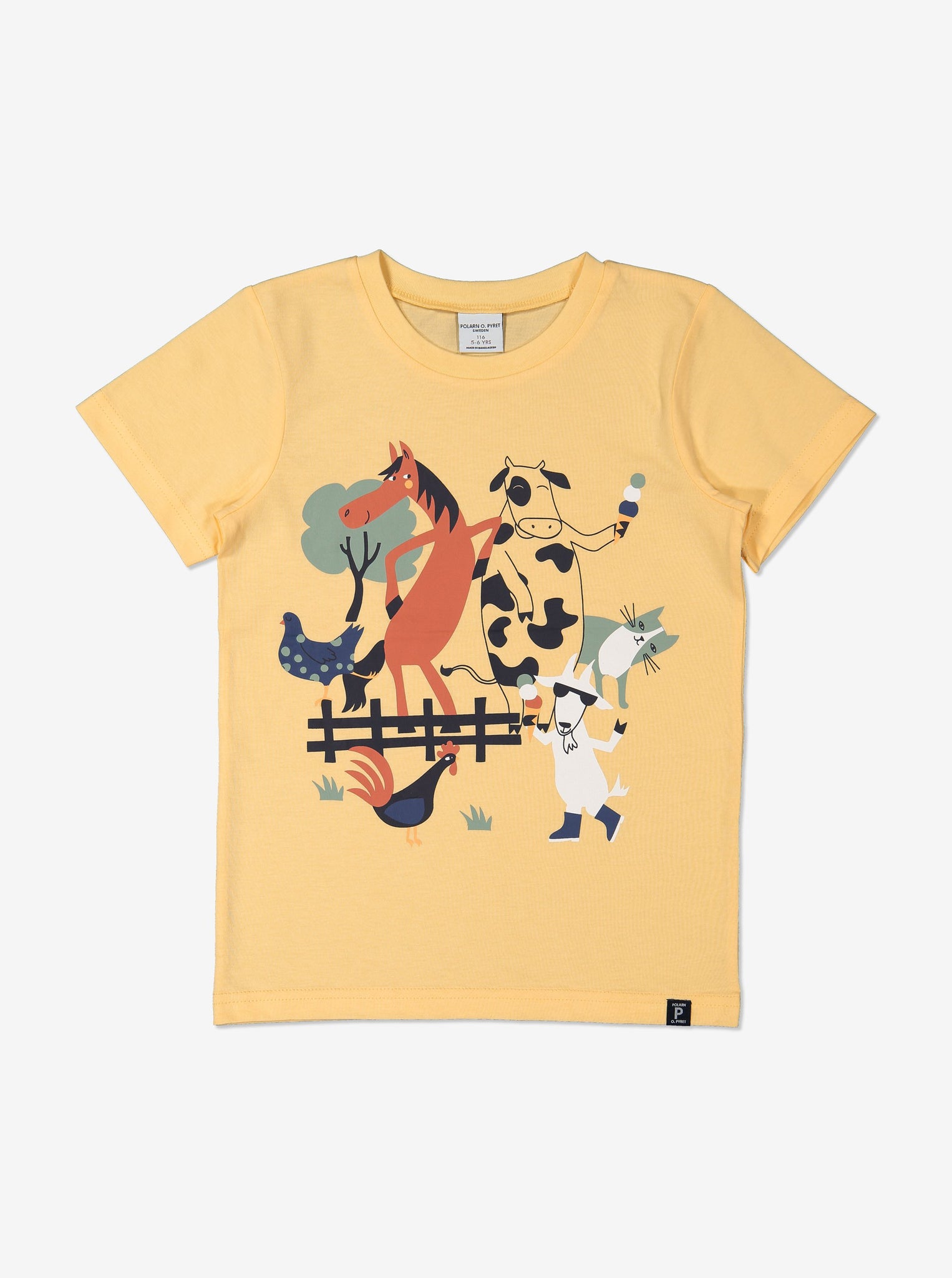 Unisex Yellow Kids Organic T-Shirt