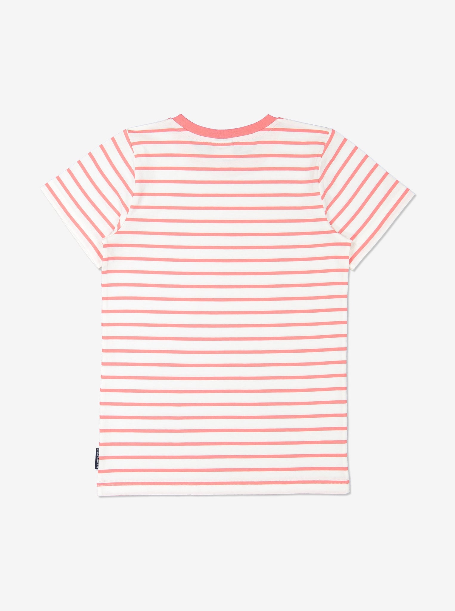 Unisex Beige Kids Organic Striped T-Shirt